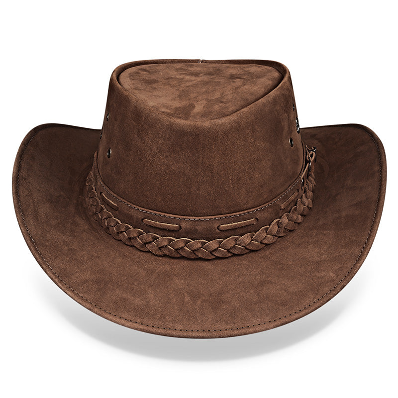 Cowboy Hat Light Brown Leather Western Maverick