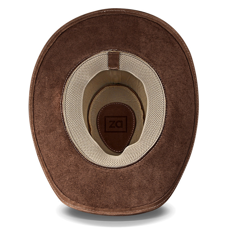 Cowboy Hat Light Brown Leather Western Maverick
