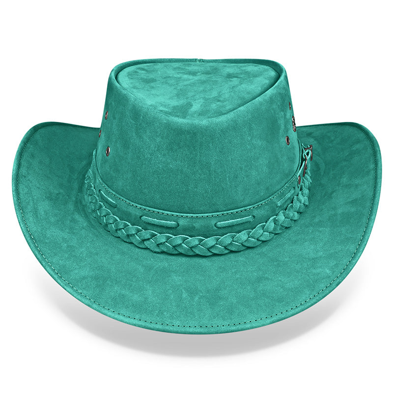 Cowboy Hat Turquoise Leather Western Maverick