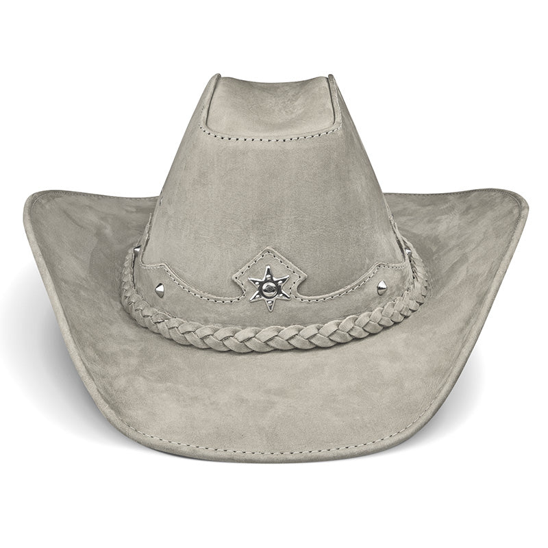 Cowboy Hat Western Gray Leather American Star
