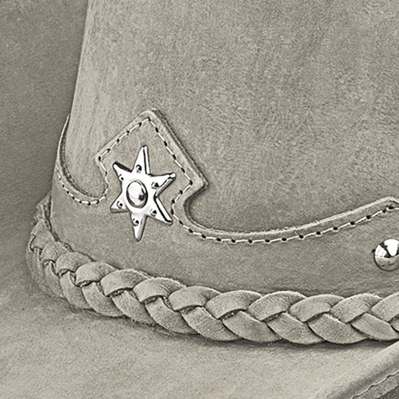 Cowboy Hat Western Gray Leather American Star