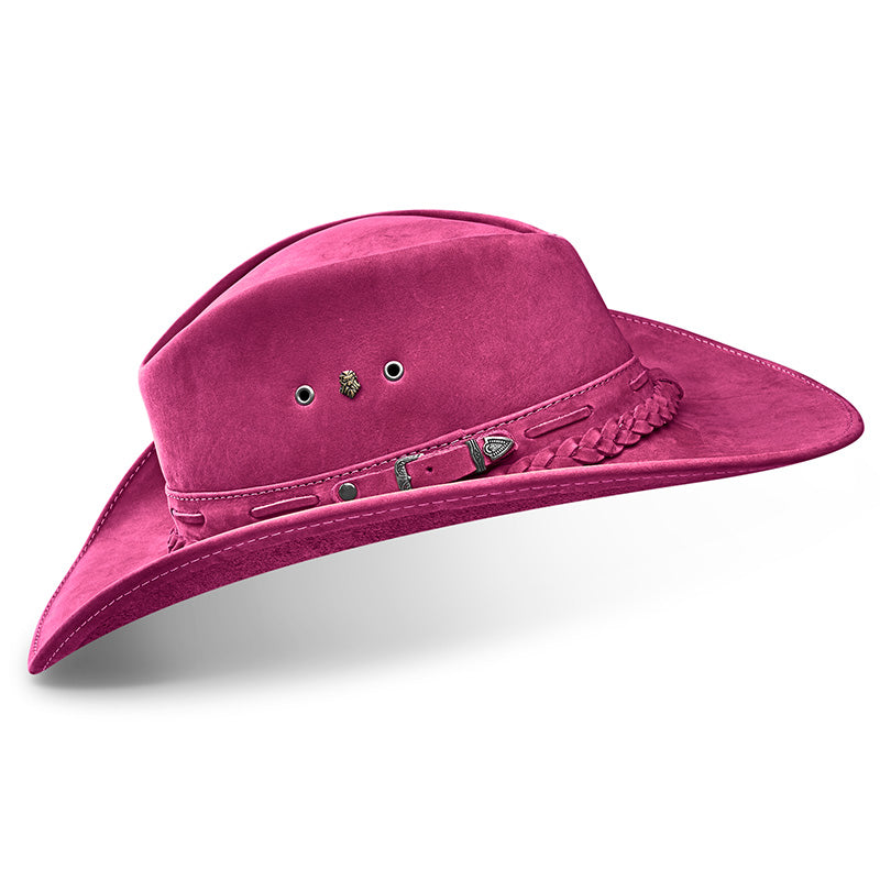 Cowboy Hat Pink Leather Western Trailblazer