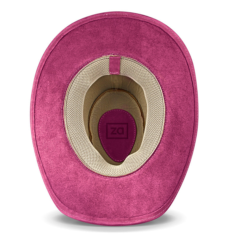 Cowboy Hat Pink Leather Western Trailblazer