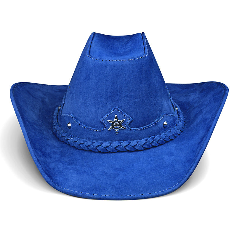 Cowboy Hat Western Blue Leather American Star