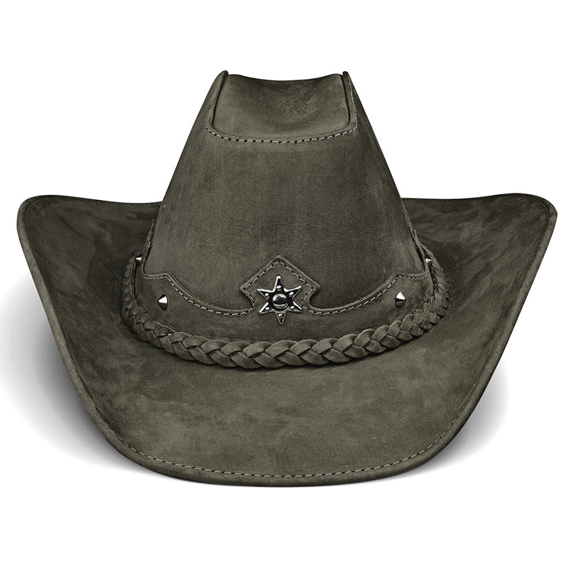 Cowboy Hat Western Dark Green Leather American Star