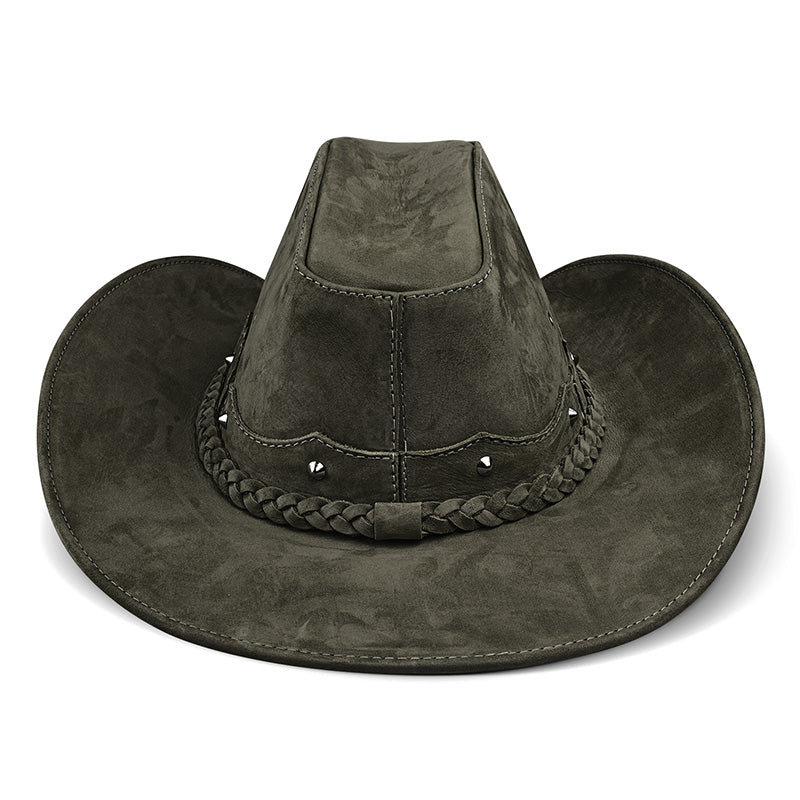 Cowboy Hat Western Dark Green Leather American Star