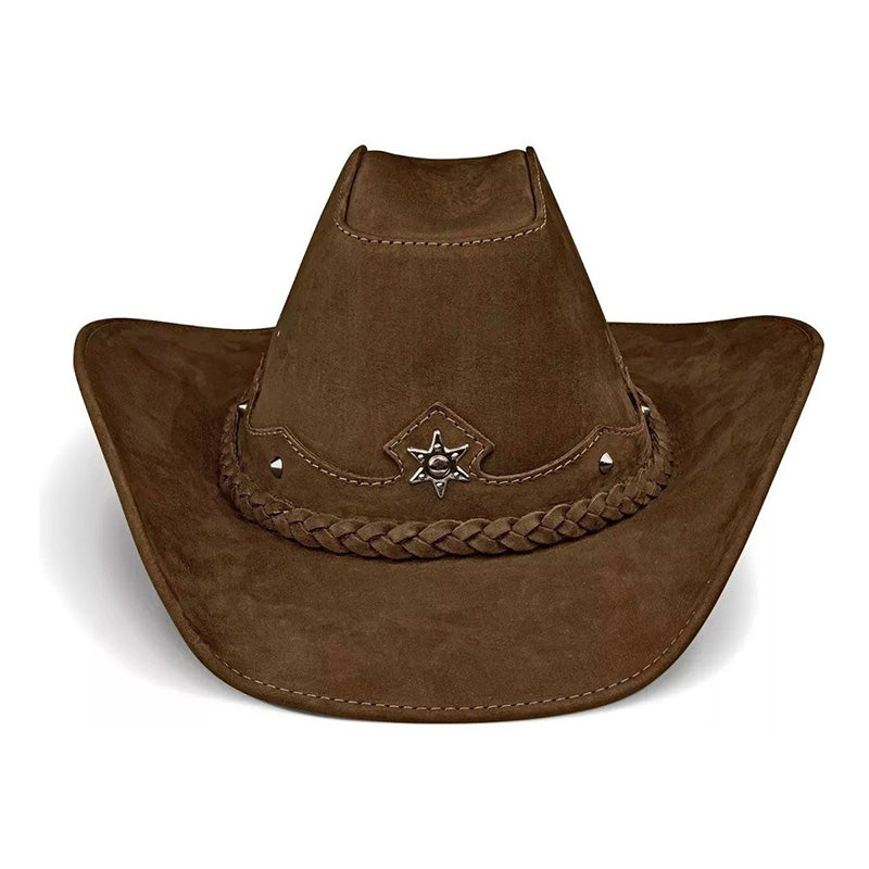 Cowboy Hat Western Light Brown Leather American Star