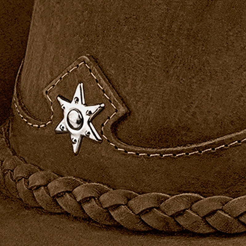 Cowboy Hat Western Light Brown Leather American Star