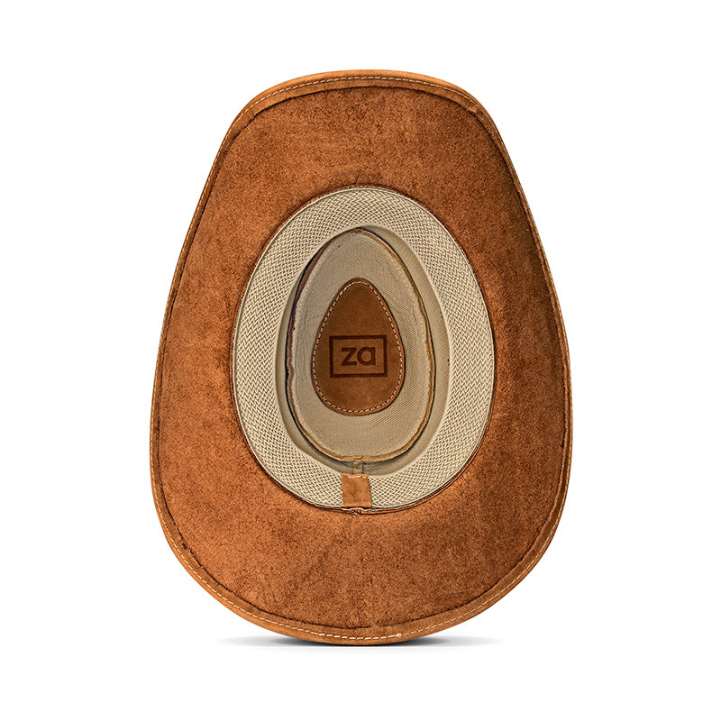 Cowboy Hat Western Tan Leather Ranger Star