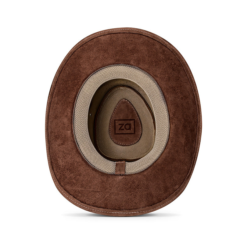 Outrider Brown Leather Cowboy Hat