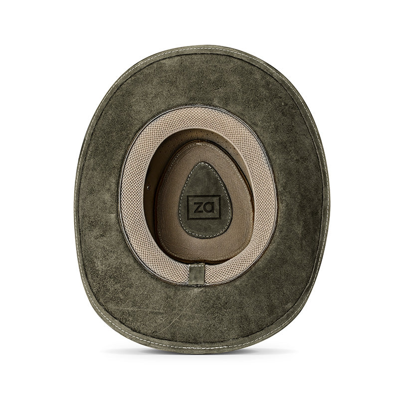 Outrider Green Leather Cowboy Hat