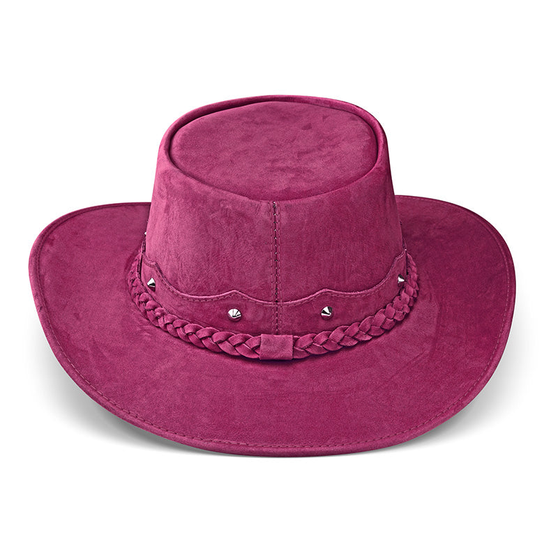 Outrider Pink Leather Cowboy Hat