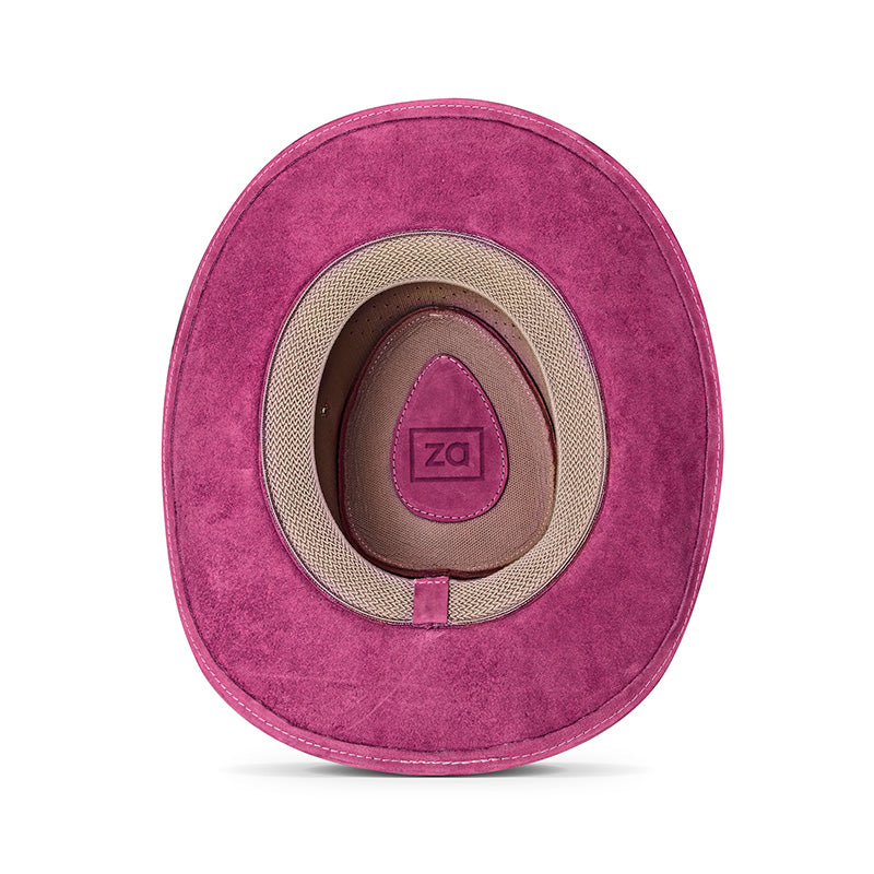 Outrider Pink Leather Cowboy Hat