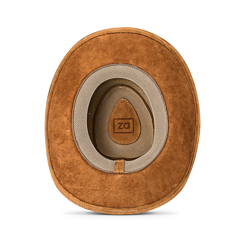 Outrider Tan Leather Cowboy Hat