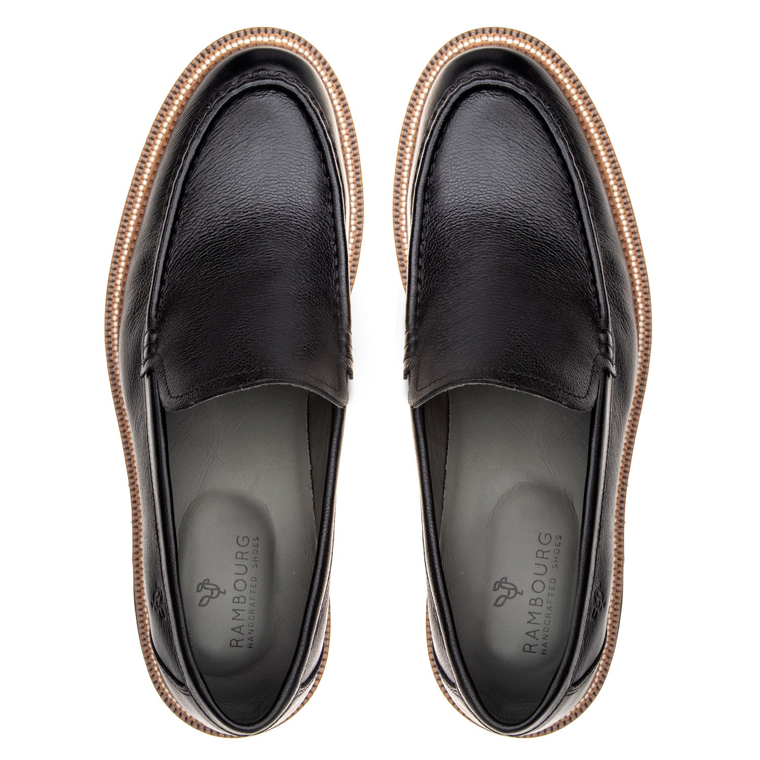 The Architect – Lug Sole Black Leather Loafer