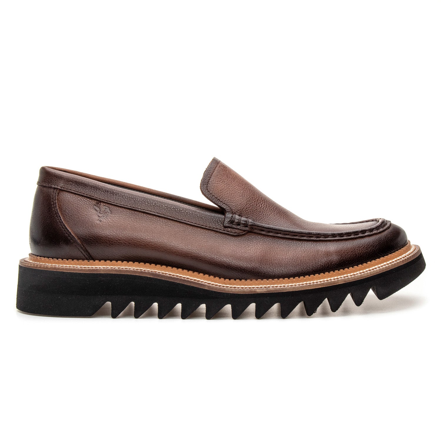 The Architect – Lug Sole Brown Leather Loafer