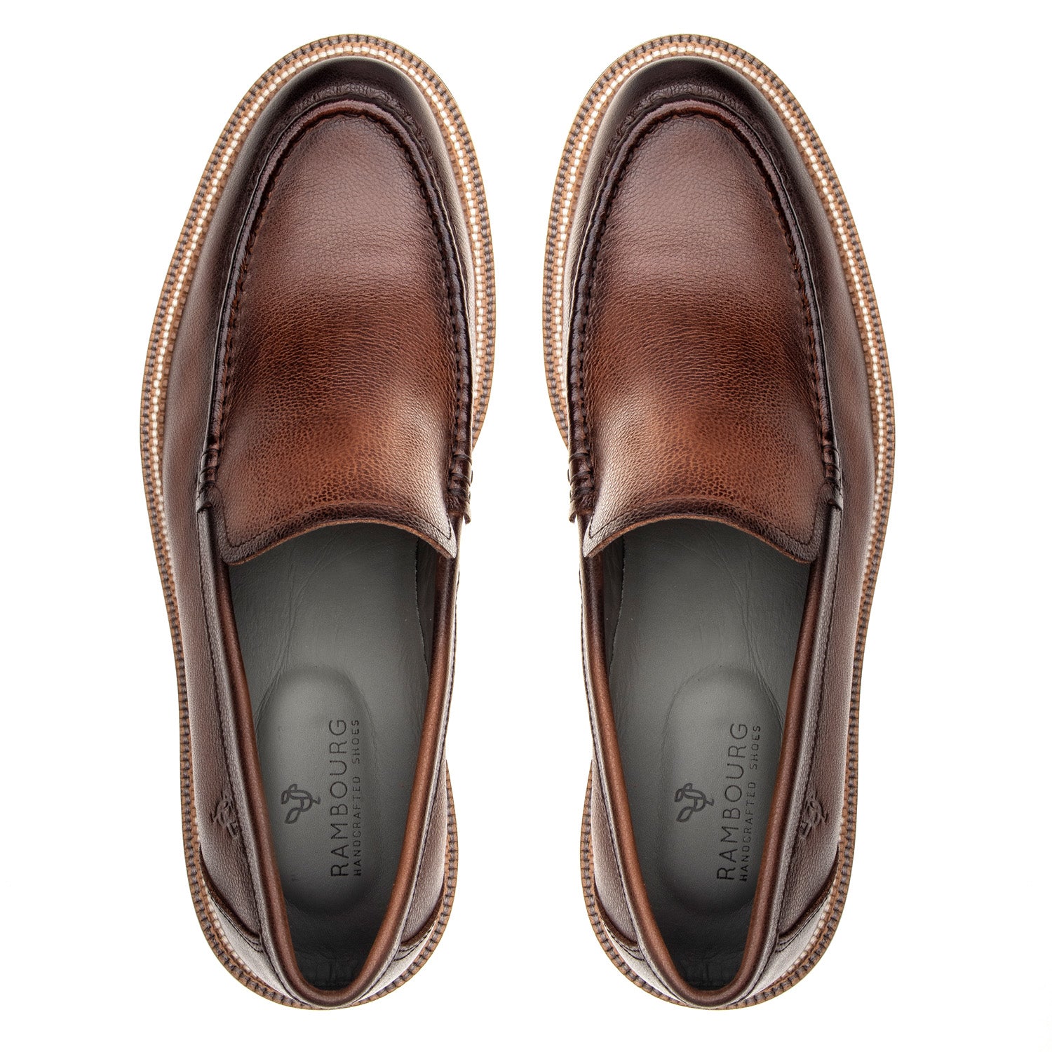 The Architect – Lug Sole Brown Leather Loafer