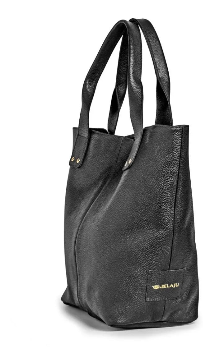Minimalist Shoulder Leather Tote Bag - Zalupe