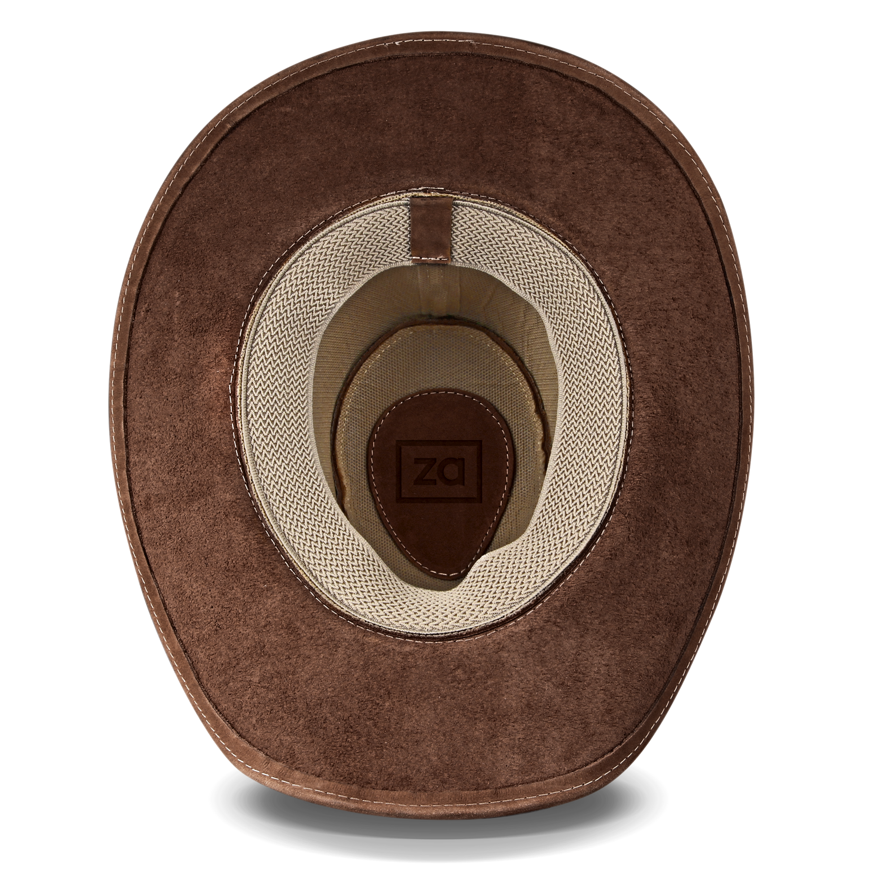 Kids Cowboy Hat Brown Leather Outback Western - Zalupe
