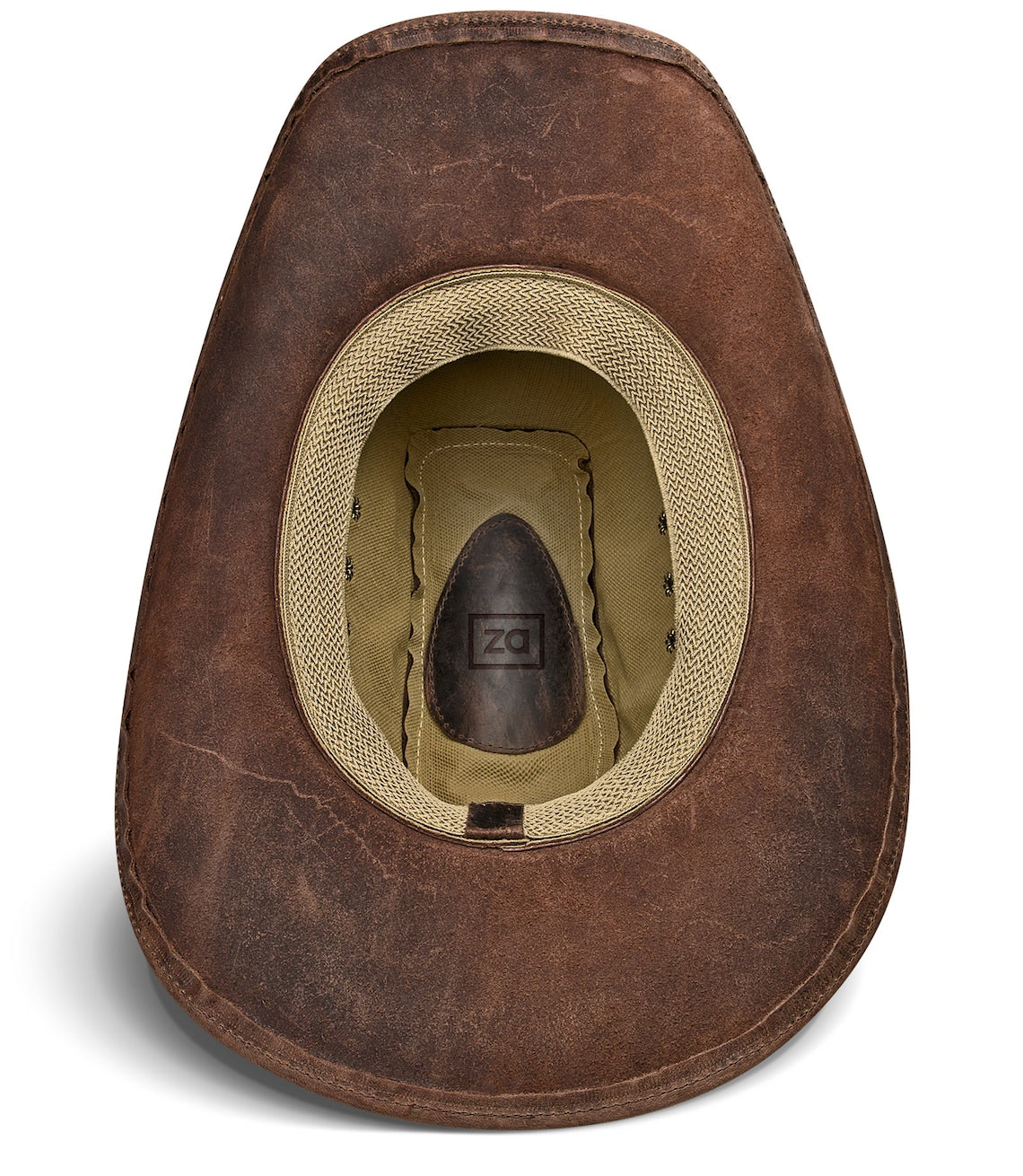 Cowboy Hat Vintage Brown Leather American - Zalupe