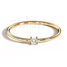 10k Ring Yellow Gold for Womens with Diamond Wedding