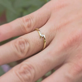 10k Yellow Gold Ring With Diamond 2.50mm Wedding