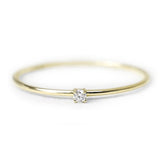 10k Yellow Gold Ring with 0.06ct Diamond Wedding for Womens