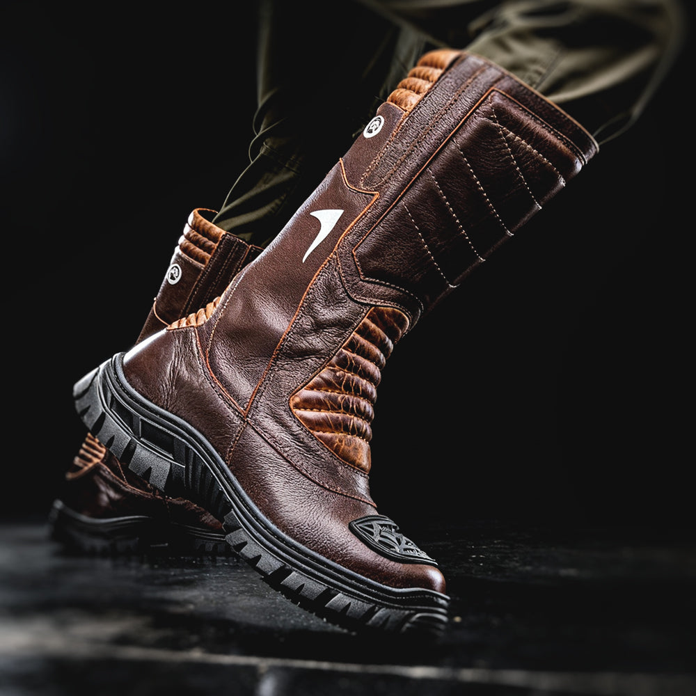 Boots Tactical Military Brown Leather Commanderguard