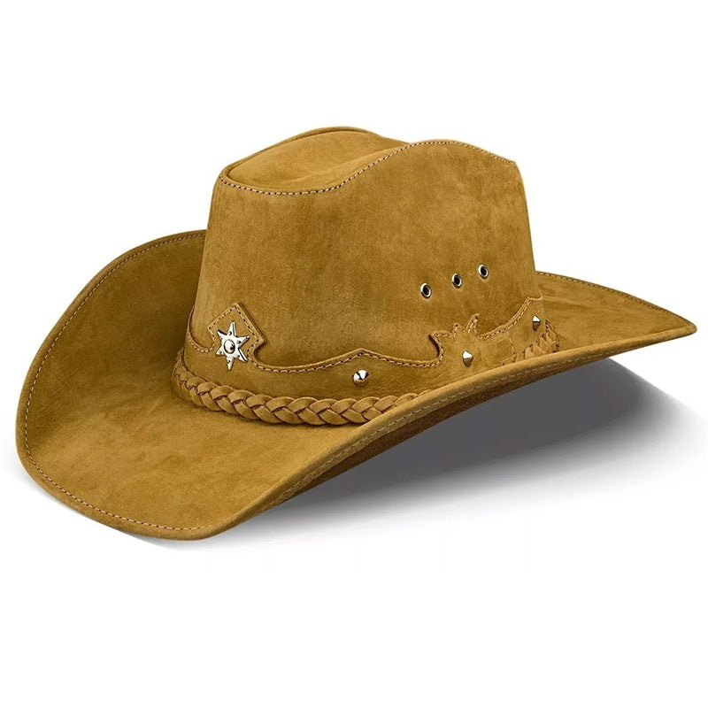 Cowboy Hat Western Beige Genuine Leather American Star