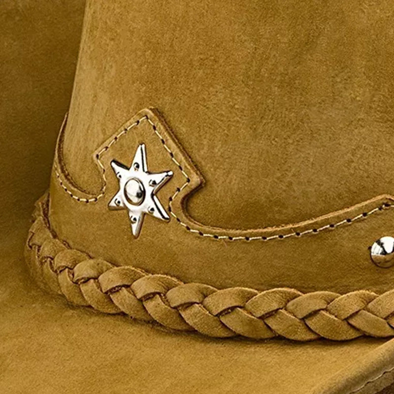 Cowboy Hat Western Beige Genuine Leather American Star