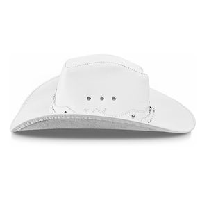 Cowboy Hat White Leather American Star