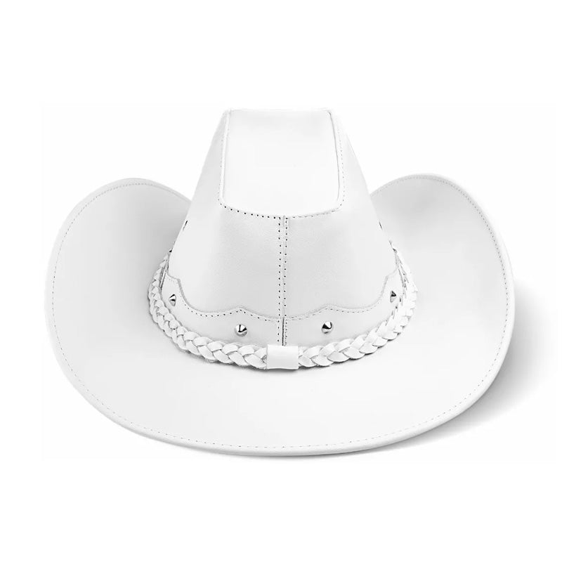 Cowboy Hat White Leather American Star