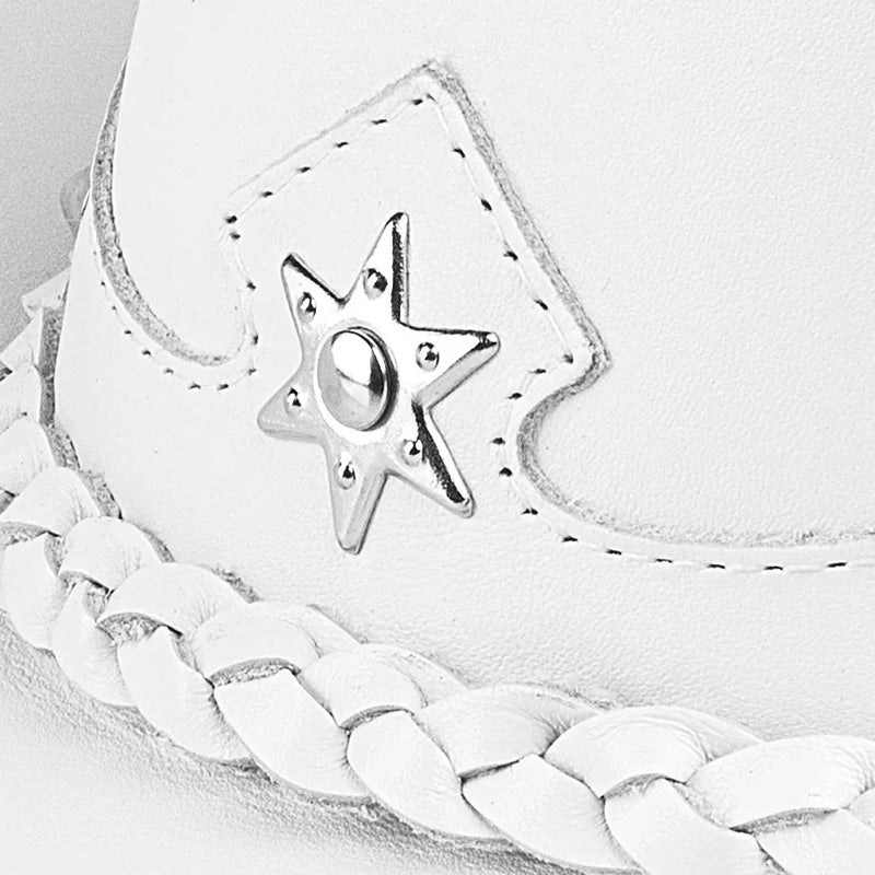 Cowboy Hat White Leather American Star