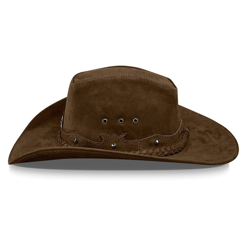 Cowboy Hat Western Dark Brown Leather American Star