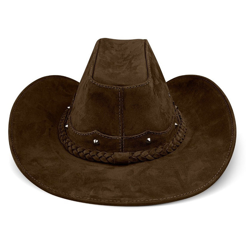 Cowboy Hat Western Dark Brown Leather American Star