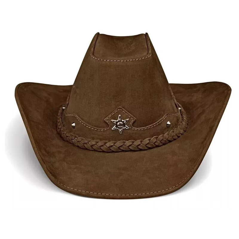 Cowboy Hat Western Light Brown Leather American Star