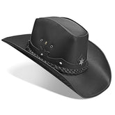 Cowboy Hat Western Phantom Black Leather American Star