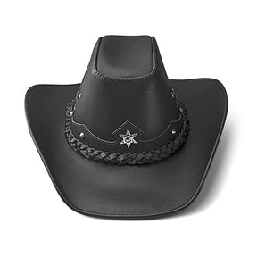 Cowboy Hat Western Phantom Black Leather American Star