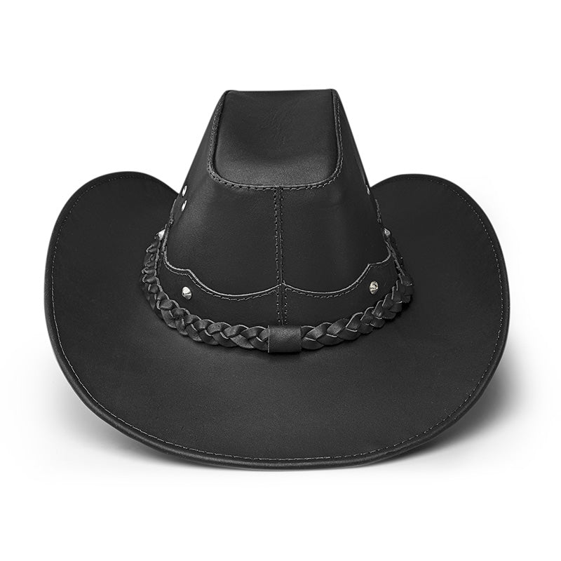 Cowboy Hat Western Phantom Black Leather American Star