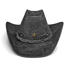 Cowboy Hat Western Vintage Black Leather American Star