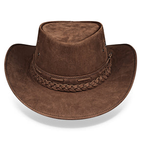 Cowboy Hat Light Brown Leather Western Maverick
