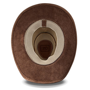 Cowboy Hat Light Brown Leather Western Maverick