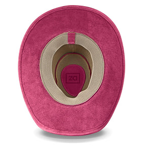 Cowboy Hat Pink Leather Western Maverick