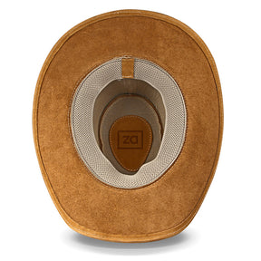 Cowboy Hat Tan Leather Western Maverick