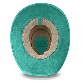 Cowboy Hat Turquoise Leather Western Maverick