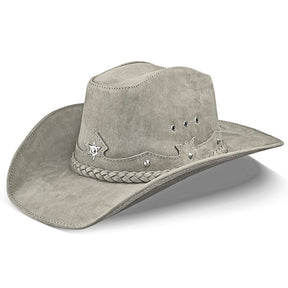 Cowboy Hat Western Gray Leather American Star