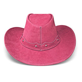 Cowboy Hat Western Pink Leather Texas Star