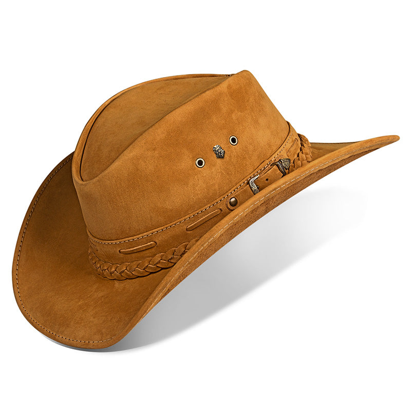 Cowboy Hat Whiskey Leather Texan Western