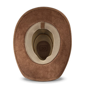 Cowboy Hat Brown Leather Western Trailblazer