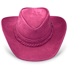 Cowboy Hat Pink Leather Western Trailblazer